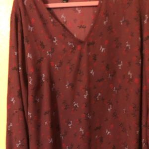 Lane Bryant floral blouse. Only worn twice